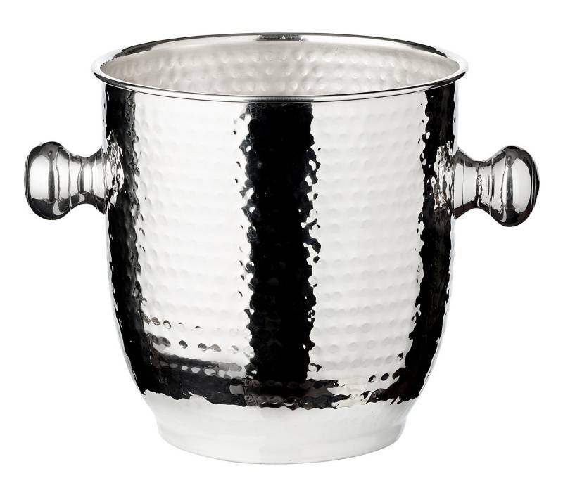 EDZARD Sektkühler Alto, Flaschenkühler in Silber - anlaufgeschützt, Ø 19cm von EDZARD