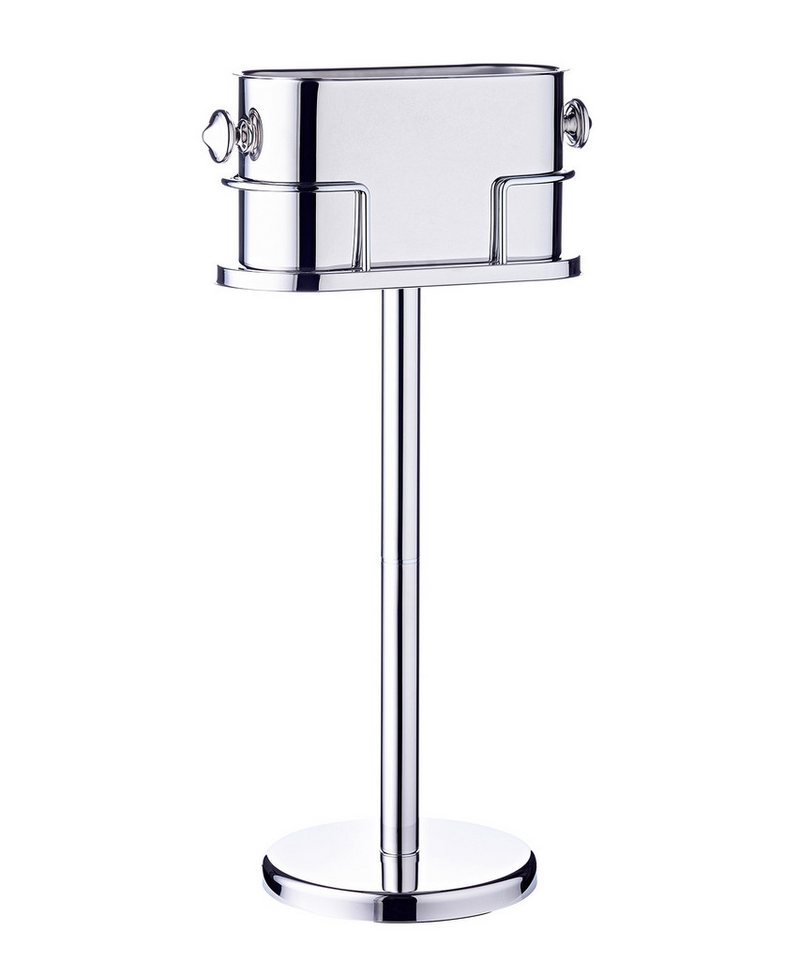 EDZARD Sektkühler Leo, inkl. Ständer (H 79 cm), hochglanzpoliert, mit Griffen von EDZARD