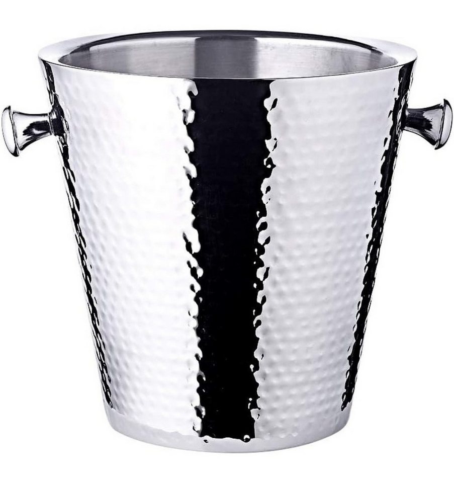 EDZARD Sektkühler Valencia, Edelstahl, hochglanzpoliert, gehämmert, doppelwandig, Ø 22 cm EDZARD Sektkühler Valencia, Edelstahl, hochglanzpoliert, gehämmert, doppelwandig, Ø 22 cm von EDZARD