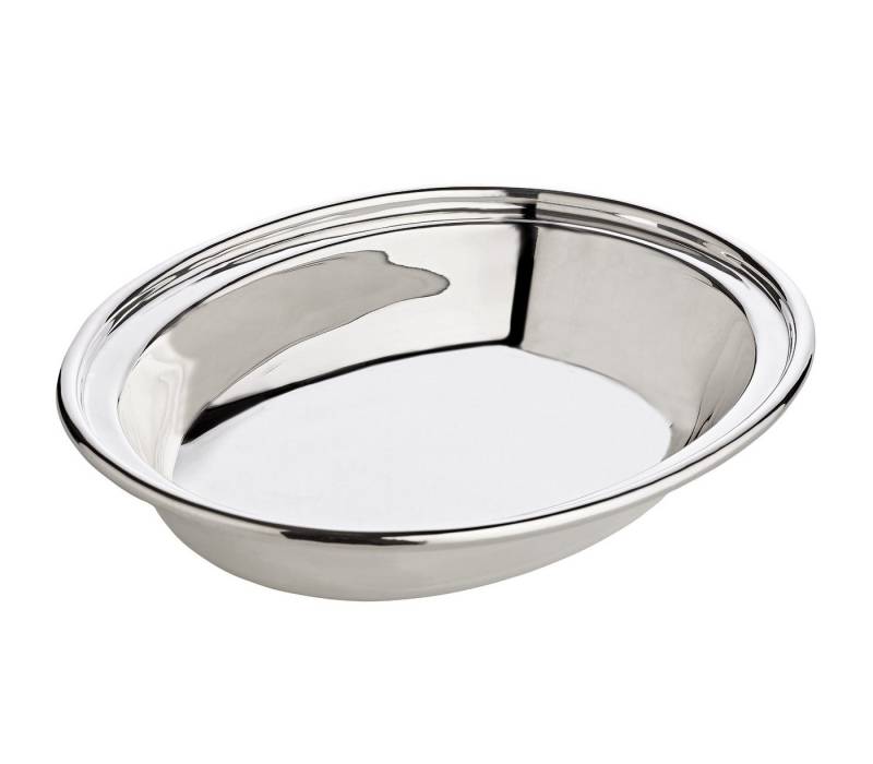 EDZARD Servierschale Olympia, Messing, Servierschale, Dekoschale, oval, schwerversilbert von EDZARD