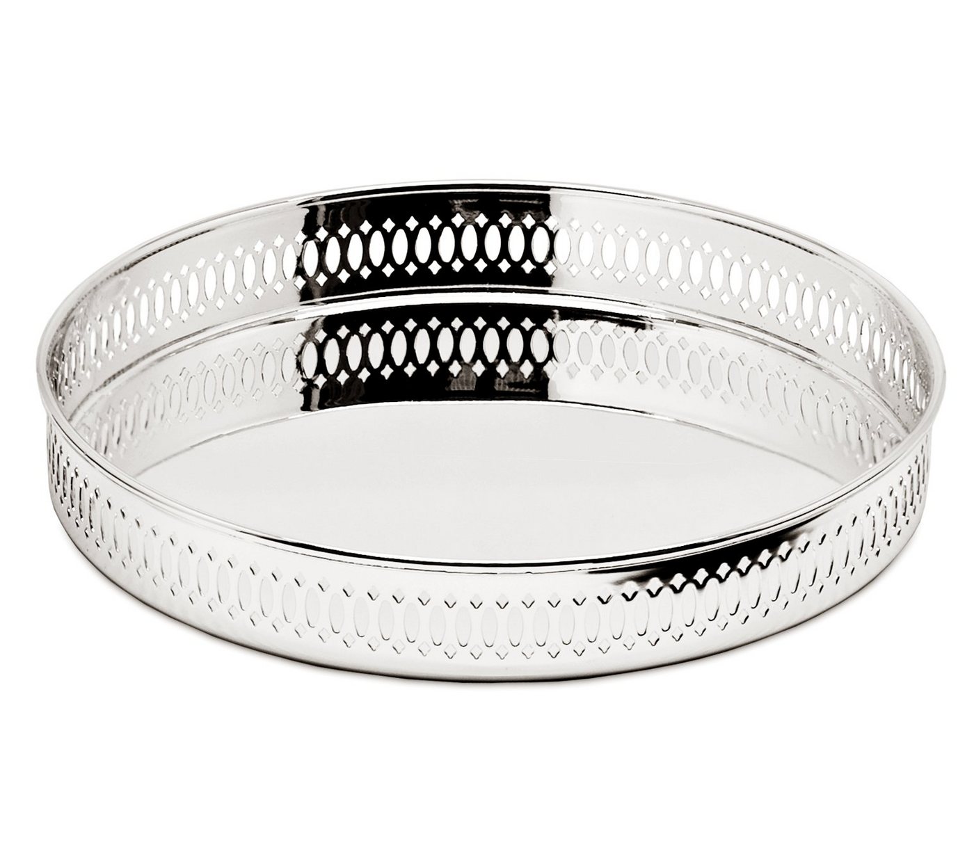 EDZARD Dekotablett Coro, rundes Serviertablett, versilbert und anlaufgeschützt, Ø 23 cm EDZARD Dekotablett Coro, rundes Serviertablett, versilbert und anlaufgeschützt, Ø 23 cm von EDZARD