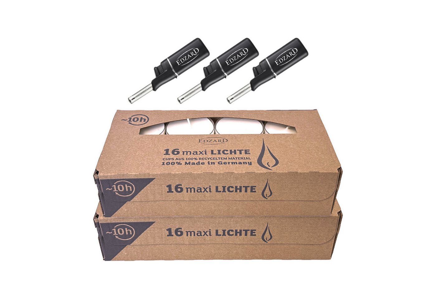 EDZARD Teelicht Maxi-Teelichter 16 Stück (Set, 32 Stück), Marke WENZEL von EDZARD