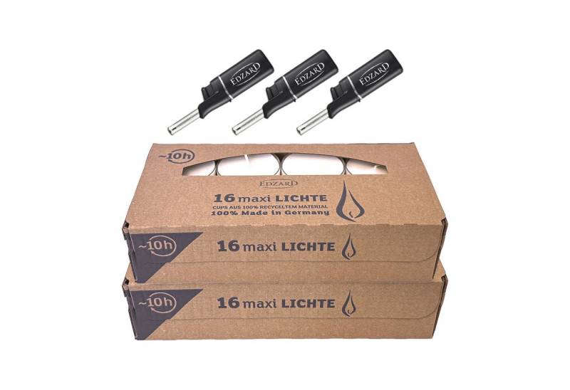 EDZARD Teelicht Maxi-Teelichter 16 Stück (Set, 32 Stück), Marke WENZEL von EDZARD