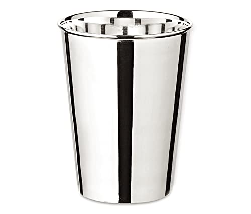 EDZARD Becher Konus, Höhe 11 cm, Füllmenge 300 ml, schwerversilbert - Silberbecher, Trinkbecher Silber von EDZARD