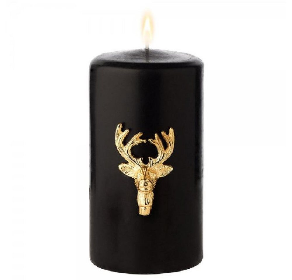 EDZARD Windlicht Kerzenpin Kerzenstecker-Set Elch Gold (3-teilig) von EDZARD
