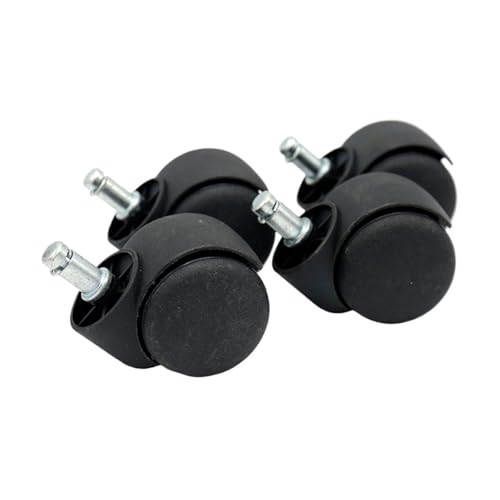 1/2/4/5 Stück Stuhlrad Möbelrolle 11 mm Schraube Lenkrollen Hardware Trolley Werkzeug for Büro-/Computerstühle(4pcs) von EEEBLBXNQ