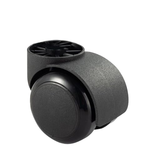 1/2/5 Pcs Weiß/Schwarz Rodless/Rod Universal Rad Büro Stuhl Swivel Silent Schwarz Computer Schreibtisch Tisch Caster(Rodless-Black-1 Pc) von EEEBLBXNQ