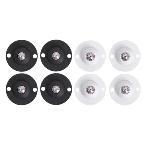 1/4/8/12/20 stücke Rollen Räder Schwenk Edelstahl Universal Pulley 360 ° Rotation Möbel Schrank Klebrige(Mixed-8PCS) von EEEBLBXNQ