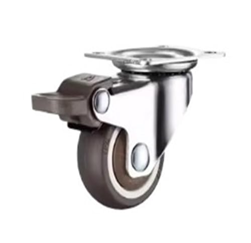1/4 Stück leichte Möbelrollen/Rad mit lagerlosen Gummirädern for Bücherregale, Schubladen, Blumenregale, Tische und Stühle(Set B,1.5 inch) von EEEBLBXNQ