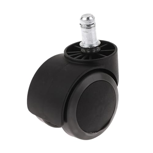 1/5PCS Schwarz 2 Zoll Swivel Caster Rad Ersatz Gaming Stuhl Büro Trolley Roller Möbel Hardware(A3-1pc) von EEEBLBXNQ