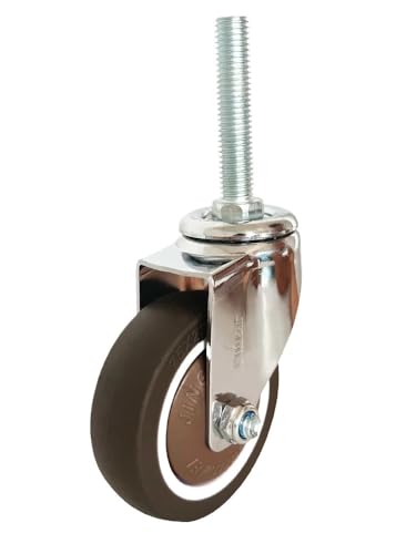 1 STÜCKE Verlängerte Schraubenstange 2/3/4-Zoll TPR Stumm Universalrad M12 * 60 Gummirolle Staubdicht(WHITE) von EEEBLBXNQ