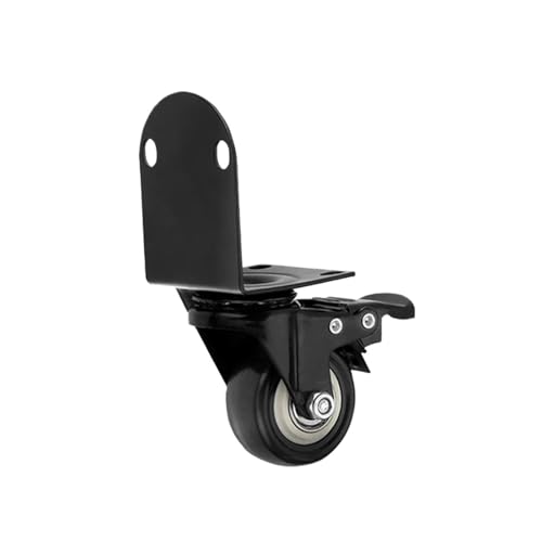 1 stück L-förmige Halterung Caster Rollendes Rad 2'' Möbel Schwenkbar for Trolley Küchenschrank Richtungs-/Universalrolle(Universal With Brake) von EEEBLBXNQ