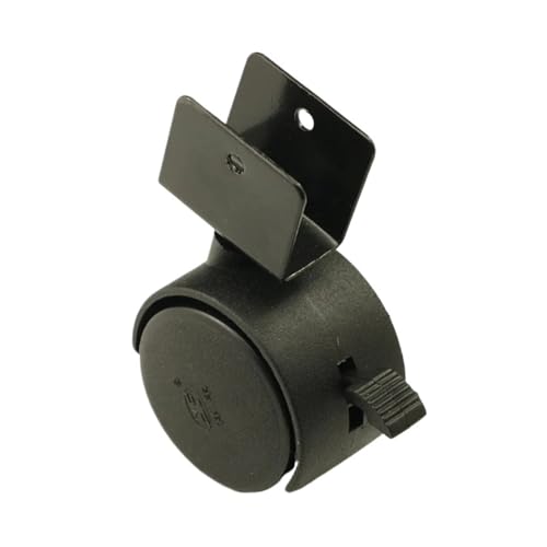 1 stück Lenkrollen Schwarz 40mm Ersatz Bürostuhl Babybett Sofa Bremse Kunststoff Rollen Caster Möbelräder Hardware von EEEBLBXNQ