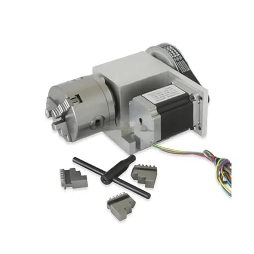 1PC CNC Router Rotary Indexer 4th Achse 6:1 Mit 3-backen/4-backen Futter Und 57 Schrittmotor 250 Oz-in(CRA066-A) von EEEBLBXNQ