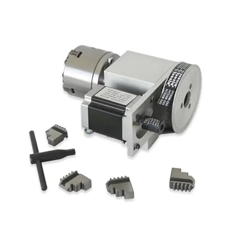 1PC CNC Router Rotary Indexer 4th Achse 6:1 Mit 3-backen/4-backen Futter Und 57 Schrittmotor 250 Oz-in(CRA066-B) von EEEBLBXNQ