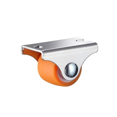 1pc 0.5/0,8 Zoll Universal Gummi Gerade Rad Orange Braun Caster Möbel Hardware Richtungs Rollen(O-0.8inch-Casters) von EEEBLBXNQ