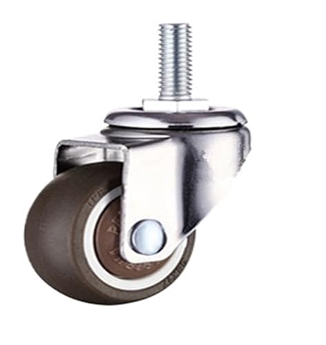 1pc 1/1.25/1.5/2 Zoll Möbel Rollen Räder Gummi Swivel Castor Trolley Caster Mit Bremse(D,1.25 inch) von EEEBLBXNQ