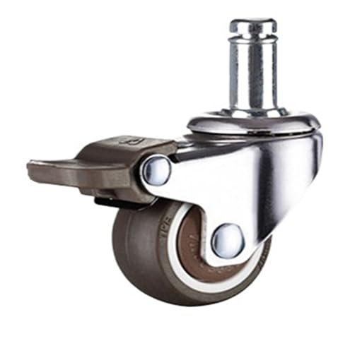 1pc 1/1.25/1.5/2 Zoll Möbel Rollen Räder Gummi Swivel Castor Trolley Caster Mit Bremse(G,1.25 inch) von EEEBLBXNQ