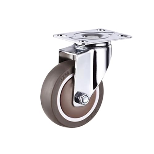1pc 2/2.5/3 Zoll TPR Swivel Caster Räder Duty Mit Sicherheit Dual Bremse Kein Lärm Abschließbar(Type 2,3 Inch) von EEEBLBXNQ
