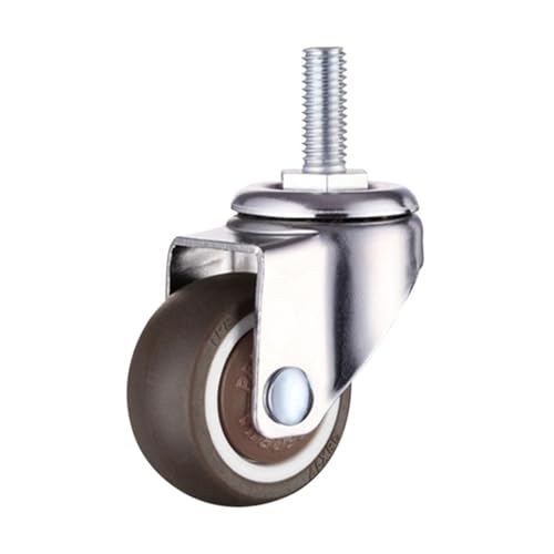 1pc 2/2.5/3 Zoll TPR Swivel Caster Räder Duty Mit Sicherheit Dual Bremse Kein Lärm Abschließbar(Type 6,3 Inch) von EEEBLBXNQ