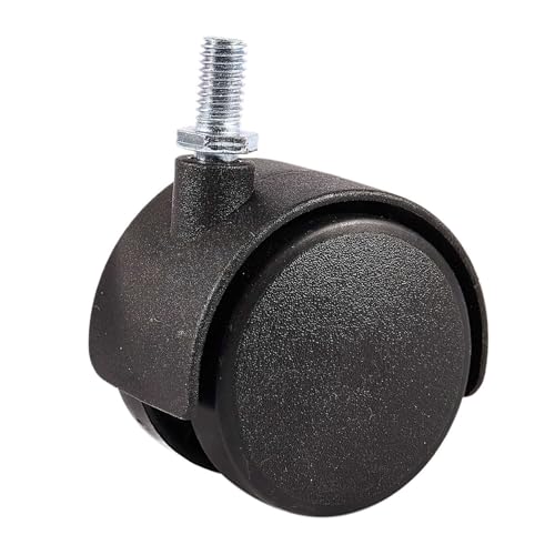 1pc B28C-2X Möbel Swivel Locking Caster 8Mm Schraube Stem 2-Zoll Dia Rad Schwarz von EEEBLBXNQ