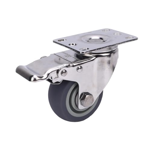 1pc Caster Rad 3 Zoll 304 Edelstahl Multifunktionale 360 Grad Schwenkrollen Mit Bremse for Warenkorb 1pc Caster Rad 3 Zoll 304 Edelstahl Multifunktionale 360 Grad Schwenkrollen Mit Bremse for Warenkorb von EEEBLBXNQ