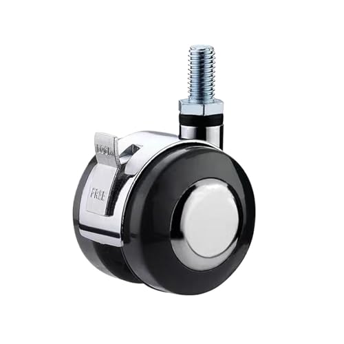 1pc Hardware Weiche Gummi Möbel Rollen Räder Universal Moving Swivel Caster Haushalts Castor for Trolley Baby(2inch-2) von EEEBLBXNQ