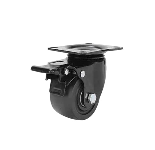 1pc Lenkrollen Kapazität 800kg Möbelräder Leise Trolley Rad Tisch Stuhl Und Sofa Mit Seitenbremse(Brake Wheel-A,2.5 Inch) von EEEBLBXNQ