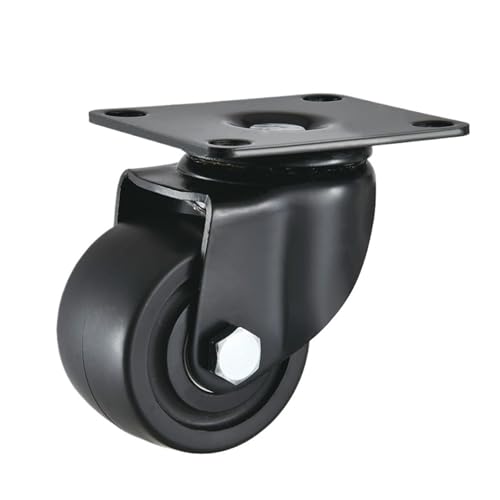 1pc Möbel Caster Räder Nylon Swivel Rollen 2/2.5/3 Zoll Hand Trolley Warenkorb Zubehör Industrie(1 piece swivel wheel,2 inch) von EEEBLBXNQ