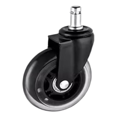 1pc Mute Caster 50KG Rad 10mm 11mm Ersatz Bürostuhl Schwenkrollen 360 Grad Räder Möbel Hardware(Without brake,2 inch) von EEEBLBXNQ