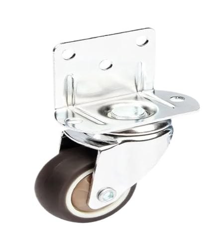 1pc Rollen Stumm Schwenkräder for Moving Möbel Stuhl Krippe Schrank Werkbank Weiche Gummi Universal Castor(1.5 inch no brake) von EEEBLBXNQ