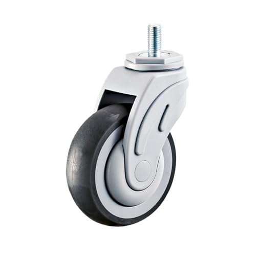 1pc Stumm Universal Kunststoff Caster Rad Krankenhaus Bett Medizinische Schönheit Industrie Nicht-rutsch Verschleiß-beständig(Screw- no brake,5 inch) von EEEBLBXNQ