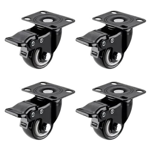 2/4 stücke 2 zoll Duty Caster Räder Polyurethan Swivel Mit 360 Grad(2inch-4pcs A) von EEEBLBXNQ