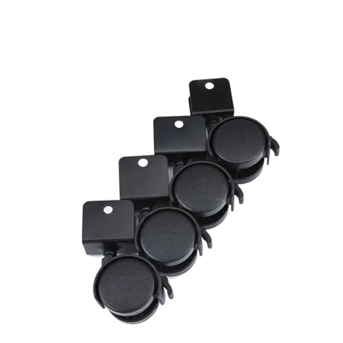 4 Teile/los 1,5 Zoll U-förmigen Schiene kinder Universal Rad Möbel Stuhl Caster Band Bremse Büro Computer Schreibtisch(With Brake,25mm) von EEEBLBXNQ