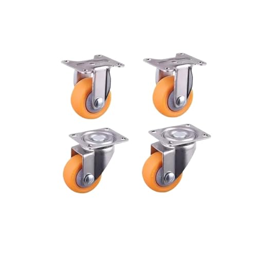 4 Teile/los 1 Zoll Schraube Caster Orange Möbel Rad Stumm Display Lautsprecher(K) von EEEBLBXNQ
