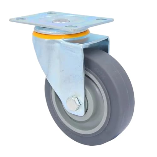 4 Teile/los 4-zoll Universal Caster Grau Doppel Achse Ruhig Tragen-beständig Rad Durchmesser 100mm von EEEBLBXNQ