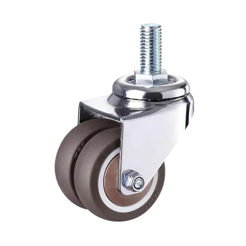 4 Teile/satz 2 ”Duty Swivel Stem Gummi Caster Räder M12 X 25mm Feststellrollen Ersatz for Möbel(Set 2) von EEEBLBXNQ