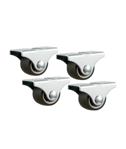 4 Teile/satz 2 Zoll Richtungs Rad Schublade Pulley Bücherregal Möbel Guide Gummi Silent Caster Roller 8Pcs Schrauben von EEEBLBXNQ