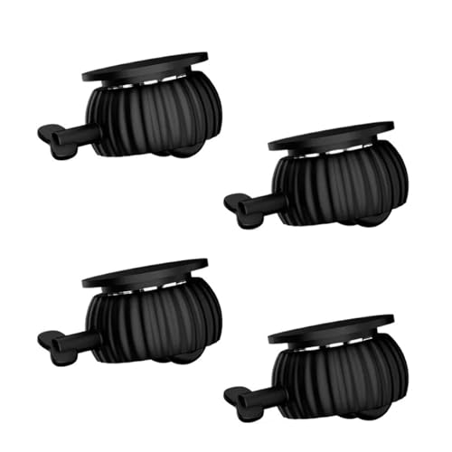 4 Teile/satz 360 ° Rotation Stumm Möbel Rollen Räder Tragende Universal Rad Selbst-Klebe Swivel Caster Roller for Schrank(4Pcs Black) von EEEBLBXNQ