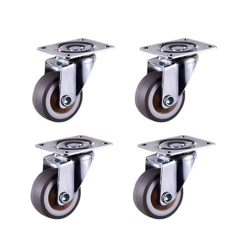 4 stücke 1 Zoll Flachen Boden Gummi Universal Räder Möbel Rollen for Karren Schränke Holz Kisten von EEEBLBXNQ