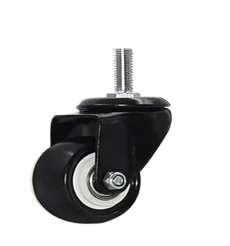 4 stücke 2 Zoll 50mm Schwarz Swivel Castor Räder Trolley Möbel Caster Gummi(D2) von EEEBLBXNQ
