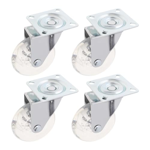 4 stücke 3 Zoll Universal Räder for Karren/Kommoden Kristall Transparent Caster von EEEBLBXNQ