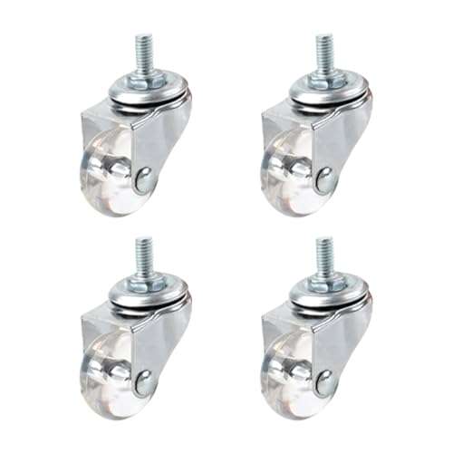 4 stücke Flexible Universal Möbel Rollen Kristall Hyaline Pfund Mit Bremsen(2 inches M10 15) von EEEBLBXNQ