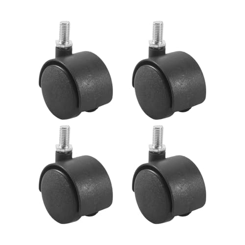 4 stücke Kunststoff Lenkrolle 8mm Schraube Stem 1,5-zoll Dia Rad Schwarz von EEEBLBXNQ