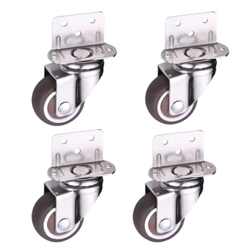 4 stücke Lenkrollen Möbel for Bett Universal Rad 2 zoll Tisch Rotierenden Plattform Stuhl Moving Kleine Castor for Haus Hardware(4 swivel wheels,2 inch) von EEEBLBXNQ