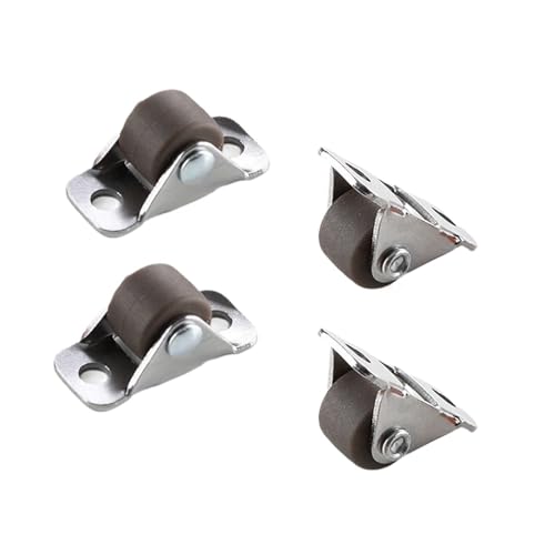 4Pcs 0,5 Zoll Gerade Rad Richtungs Rollen Gummi Stille Hardware Lagerung Box Möbel Kaffeemaschine von EEEBLBXNQ