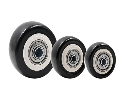 4Pcs 1.5/2/2,5 zoll Gummi Rad Einzelnen Schwarz Swivel Castor Räder Trolley Möbel Caster Ersetzen Rollen(1.5 Inch) von EEEBLBXNQ