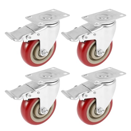 4Pcs 4 Zoll Caster Rad Universal 360 ° Swivel Silent Brake Räder Möbel Tragen Plattform Trolley Haushalt 4Pcs 4 Zoll Caster Rad Universal 360 ° Swivel Silent Brake Räder Möbel Tragen Plattform Trolley Haushalt von EEEBLBXNQ