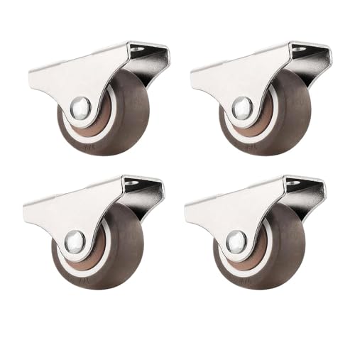 4Pcs Feste Caster Räder Niedrigen Profil 1'' Stille Kugellager Möbel Rollen Set Bett Schublade 4Pcs Feste Caster Räder Niedrigen Profil 1'' Stille Kugellager Möbel Rollen Set Bett Schublade von EEEBLBXNQ
