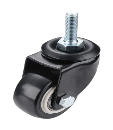 4Pcs Möbel Caster 1,5 Zoll M8 Schraube 40mm Stuhl Sofa Swivel Castor Gummi Räder Trolley Bremse(M8 without Brake) von EEEBLBXNQ